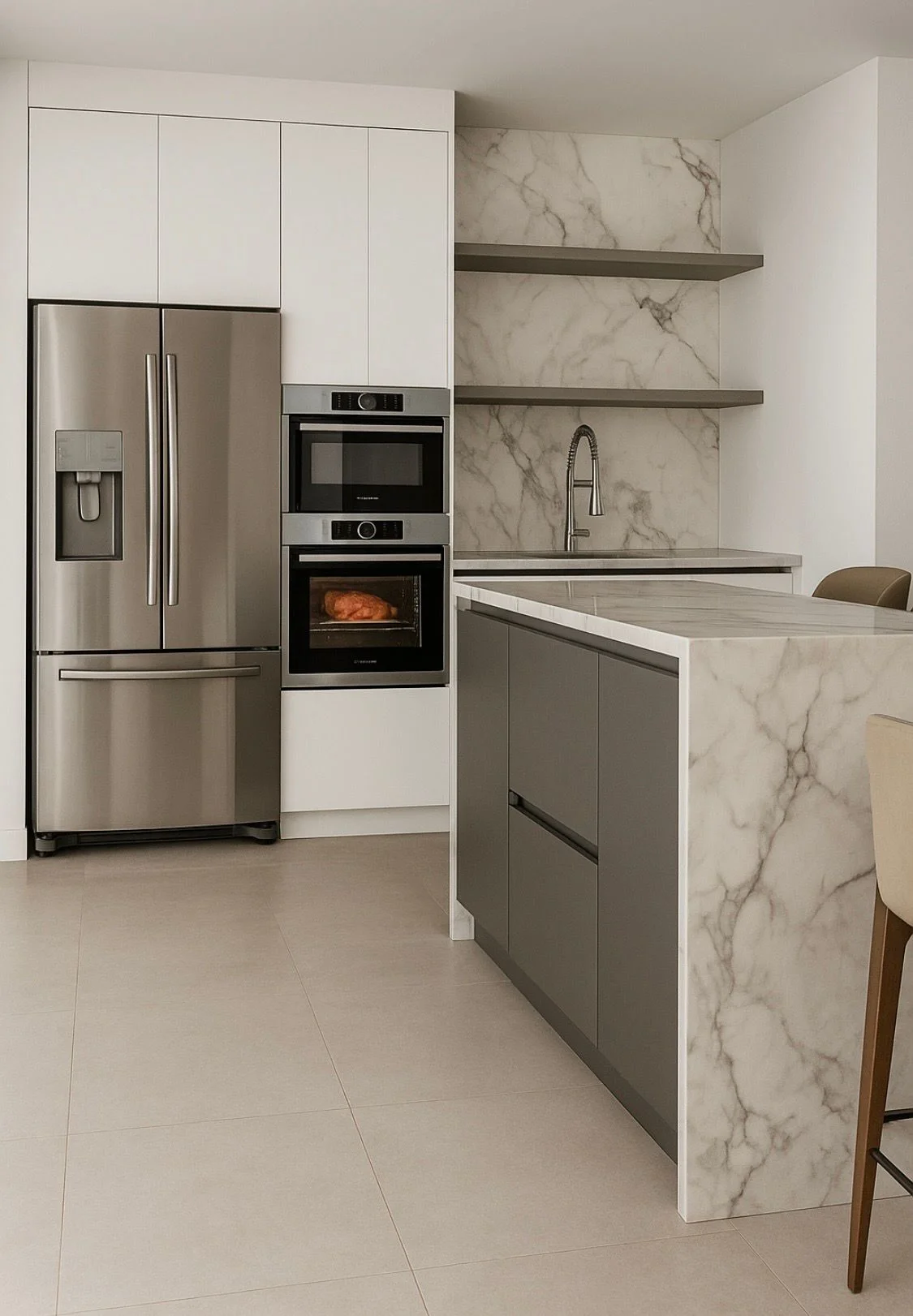 Instalación profesional de cocina PVC